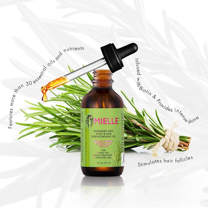 Mielle Organics Rosemary Mint Scalp & Hair Strengthening Oil With Biotin & Essential Oils, Nouris... | Amazon (US)