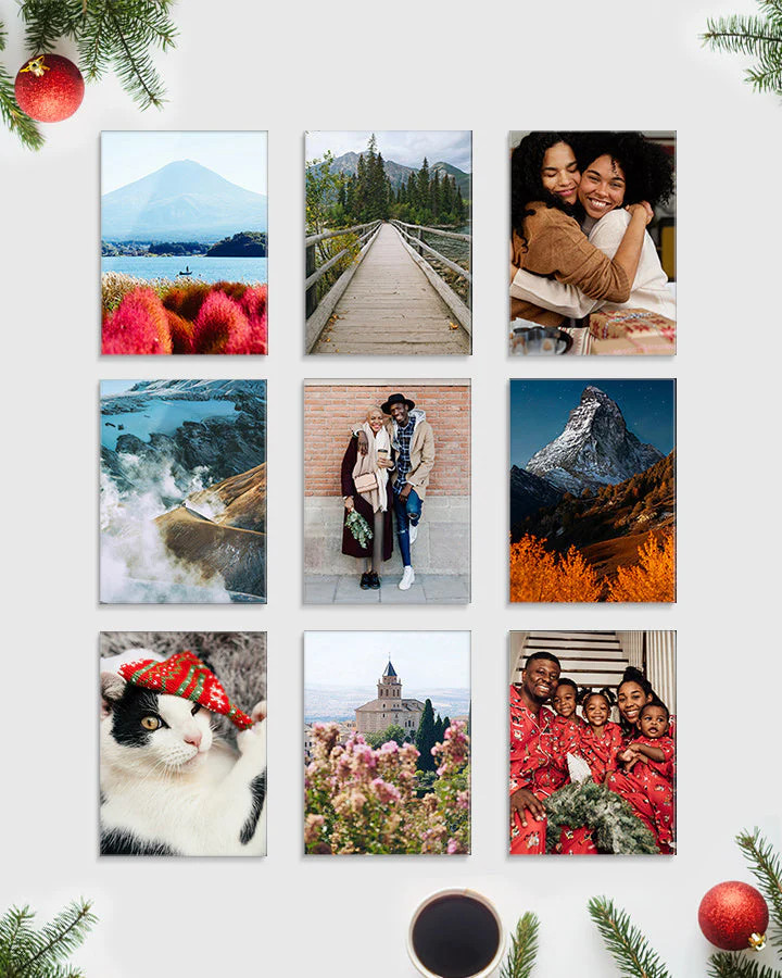 9 X-Small Glass Prints Bundle | Fracture