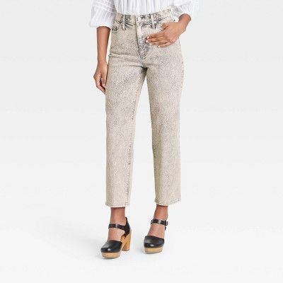 Women's Vintage Straight Cropped Jeans - Universal Thread™ | Target