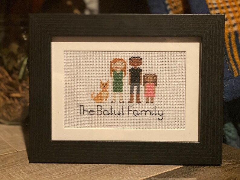 Custom Stitch Family Portrait | Etsy (US)