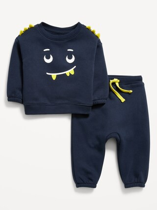 Long-Sleeve Graphic Sweatshirt and Sweatpants Set for Baby | Old Navy (US)