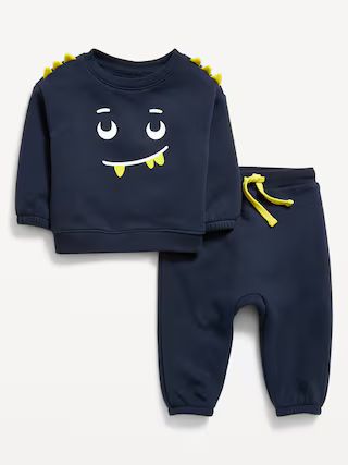 Printed Crew-Neck Sweatshirt and Sweatpants Set for Baby | Old Navy (US)