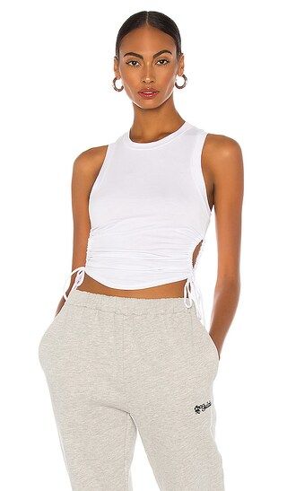 Cut Out Jersey Tank in White | Revolve Clothing (Global)