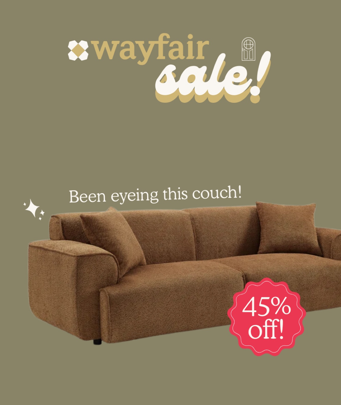Wayfair sale! 45% off this beautiful couch!! It comes in 10 other colors!! Comfy oversized couch!!

#LTKU #LTKHome #LTKSaleAlert
