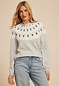 Geo Fair Isle Eyelash Crew Neck Sweater | Maurices
