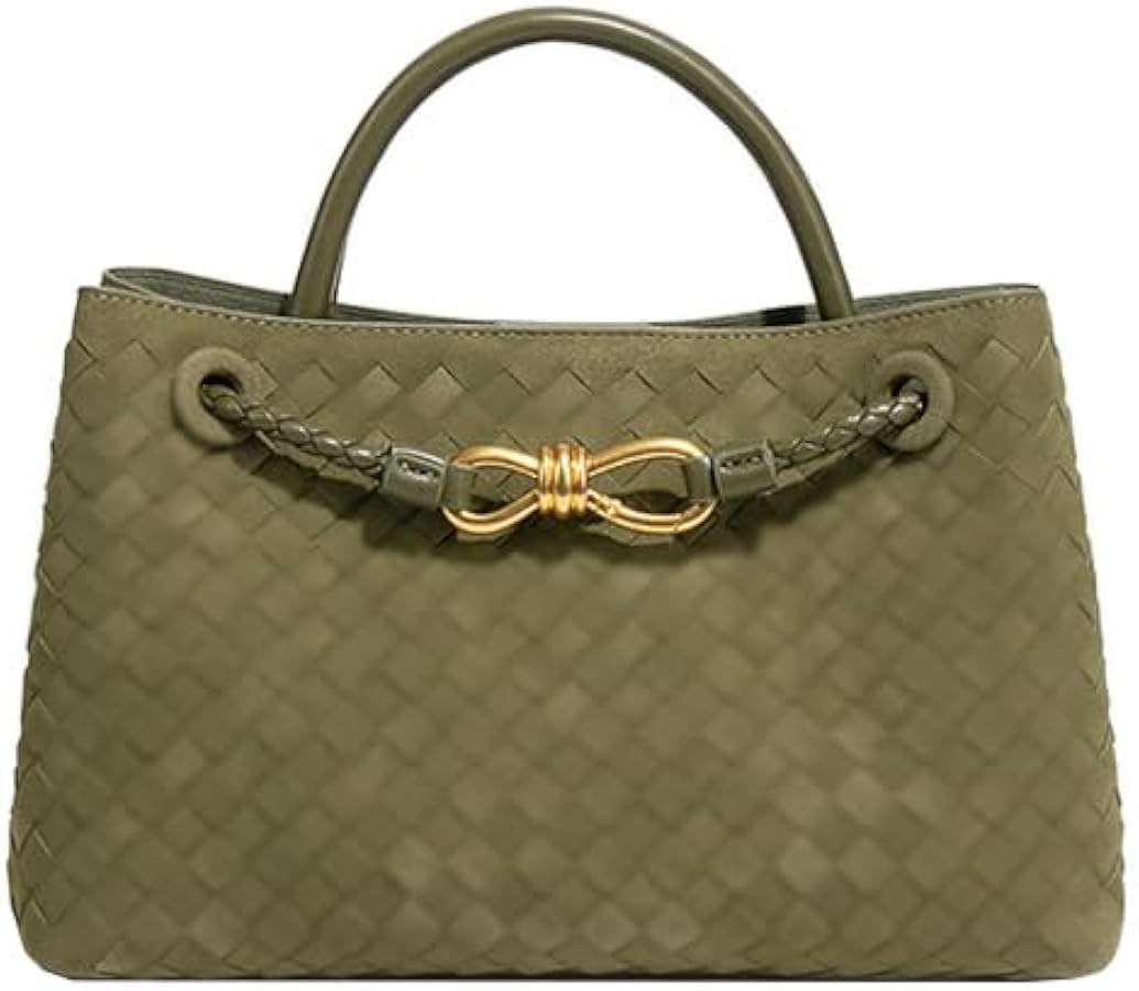 Suede Woven Tote Bag for Women PU Leather Crossbody Bag Shoulder Bag Casual Handbag Satchel for W... | Amazon (US)