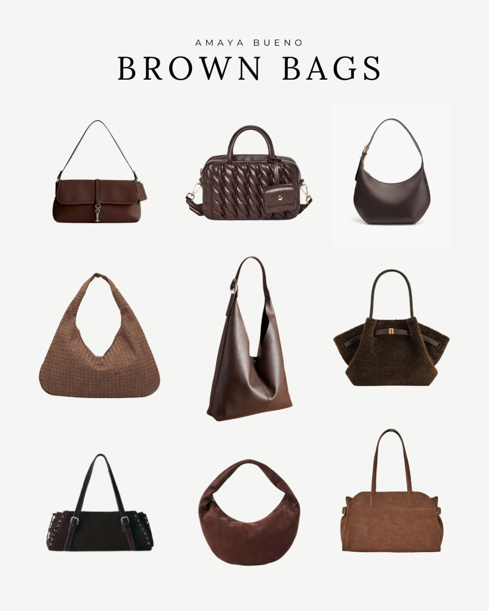 Some cute brown bags for the fall 🤎

#LTKSeasonal