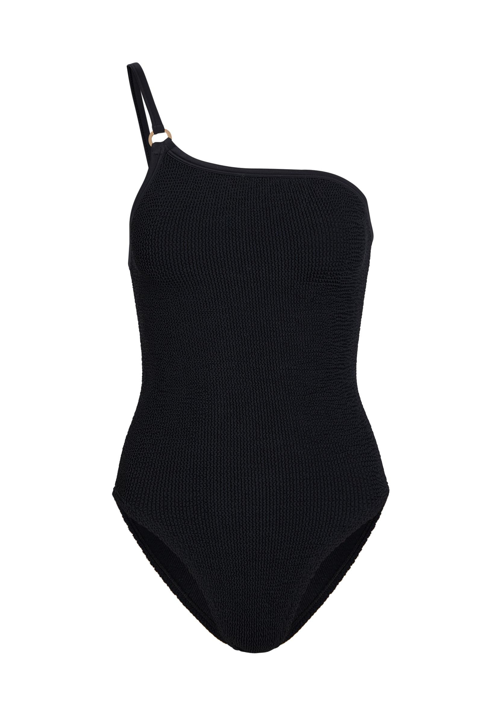 Clara one-shoulder crinkle swimsuit | Harvey Nichols