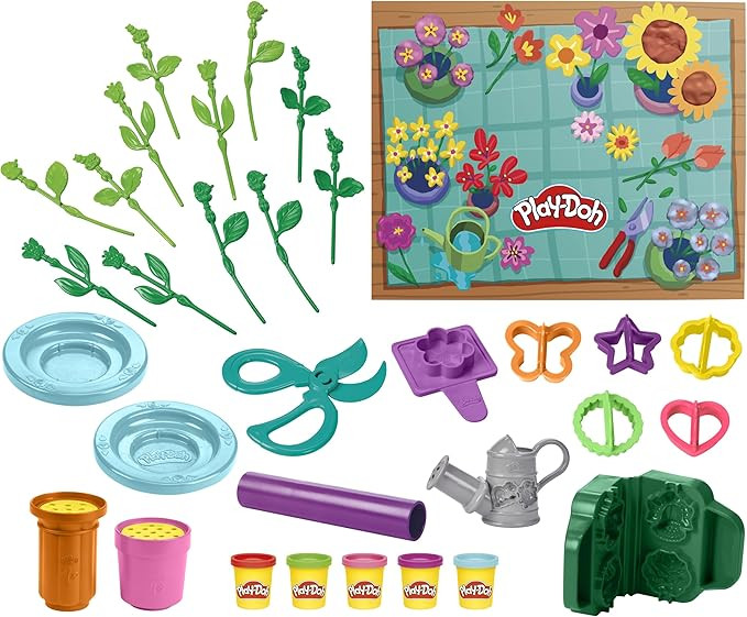 Play-Doh Flower Shop Playset, 27 Garden Toy Accessories, Easter Gifts for Boys and Girls, Kids Ar... | Amazon (US)
