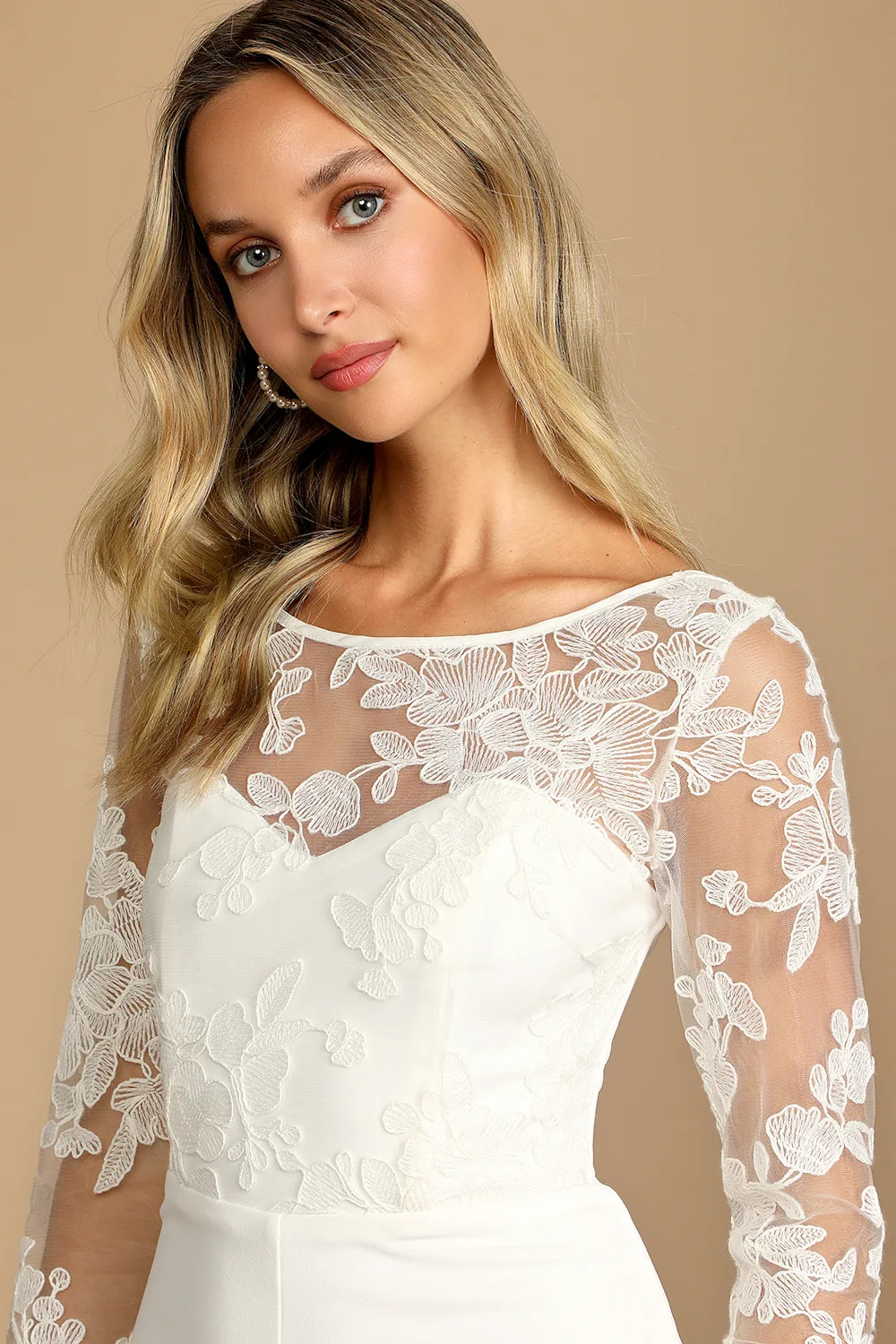 Write Your Own Romance White Embroidered Long Sleeve Jumpsuit | Lulus (US)