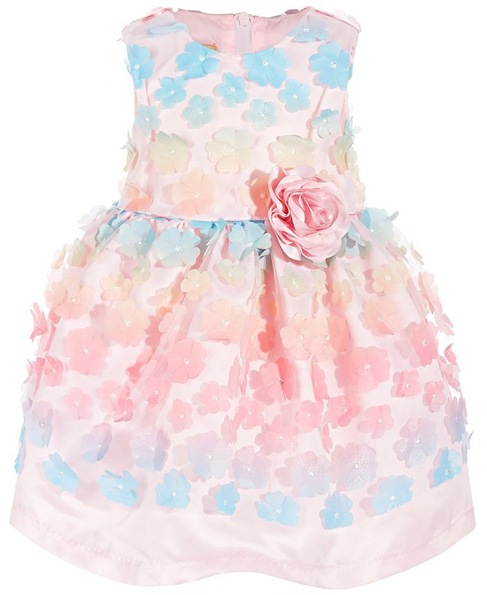 Purple Rose Baby Girls Flower Dress  & Reviews - Dresses - Kids - Macy's | Macys (US)
