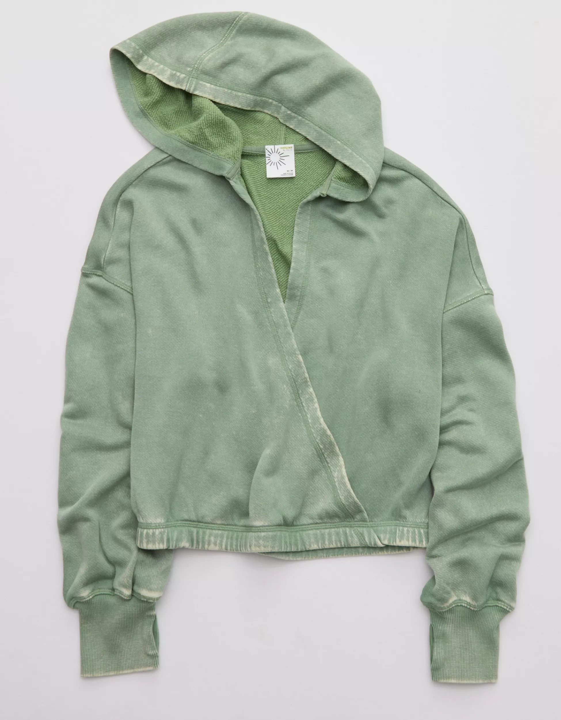 OFFLINE By Aerie Keep It 100 Terry Wrap Hoodie | Aerie