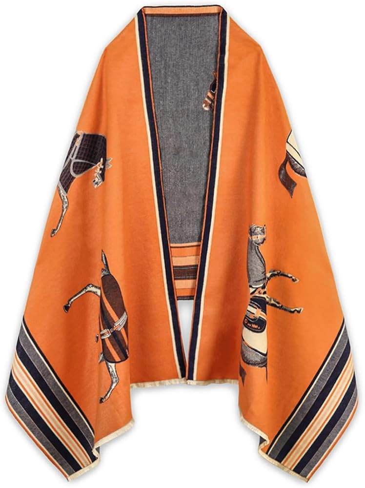 EXTREE Scarfs for Women Pashmina Silky Shawl Wrap for Evening Dressing Blanket Open Front Poncho ... | Amazon (US)