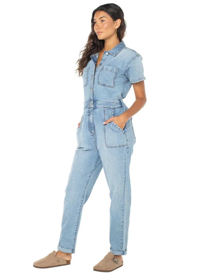 Celebrity Pink Juniors Relaxed Fit Boilersuit, Sizes XS-XXXL - Walmart.com | Walmart (US)