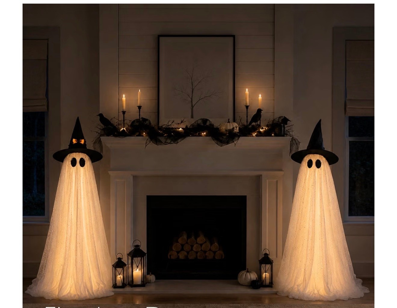 2Packs Halloween Decorations Outdoor,Halloweens Party Decoration Indoor,59in Spooky Ghost with Remote Control String Lights,Halloween-Ghost Lights for Porches Yards Gardens Lawn

#LTKSeasonal #LTKHome #LTKKids