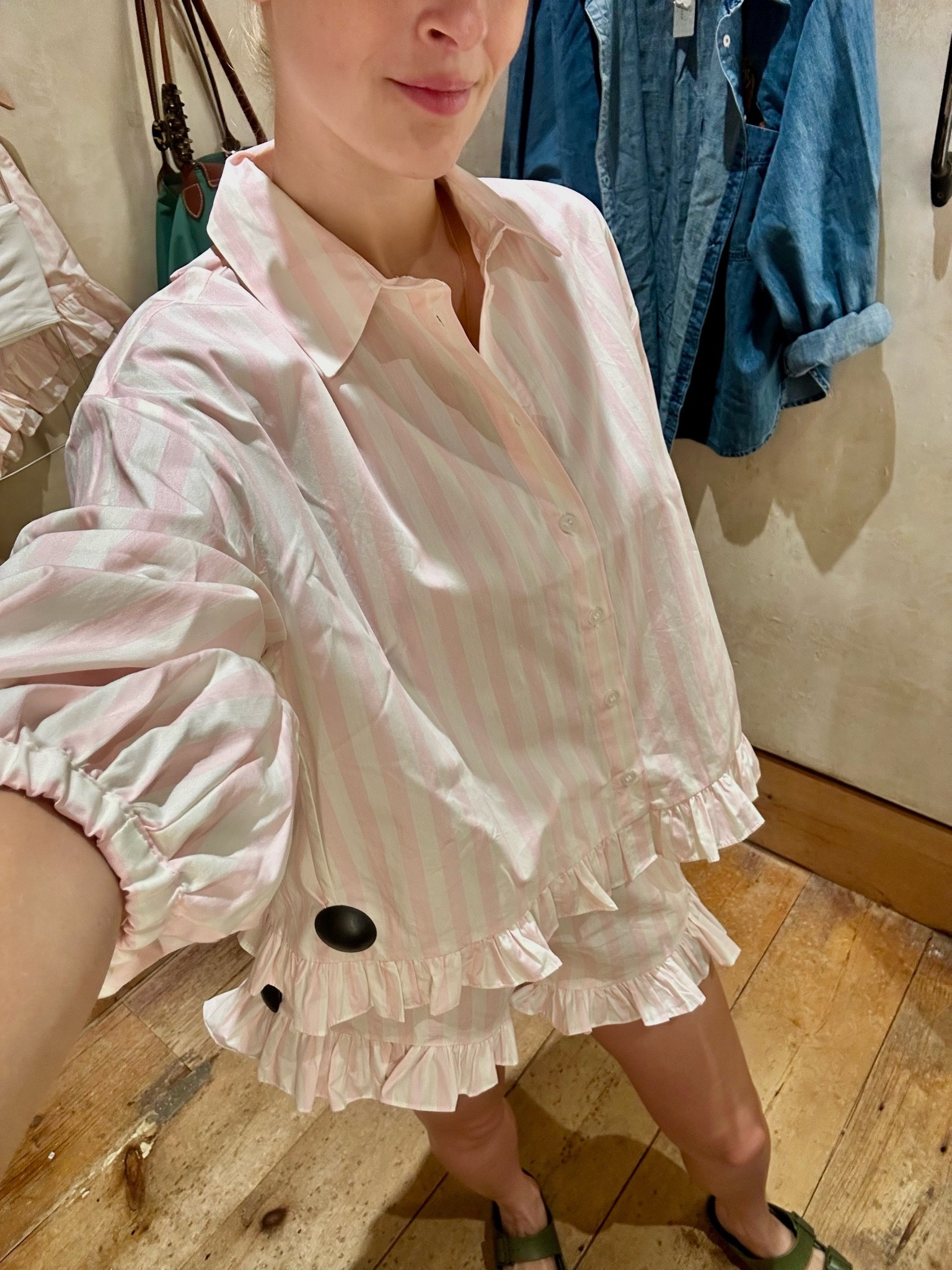 Obsessed with these Jammie’s-wearing an xs bottom and xxs top 

Button down | transitional outfit | stripes | pajamas | pj’s

#LTKgrwm #LTKootd #LTKSeasonal