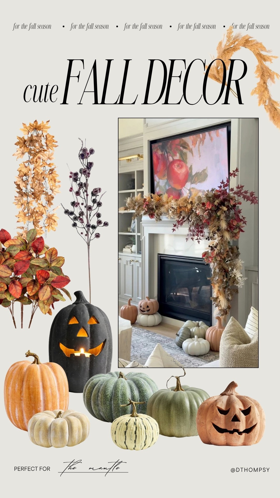 my fall mantle decor

#LTKHome #LTKSeasonal