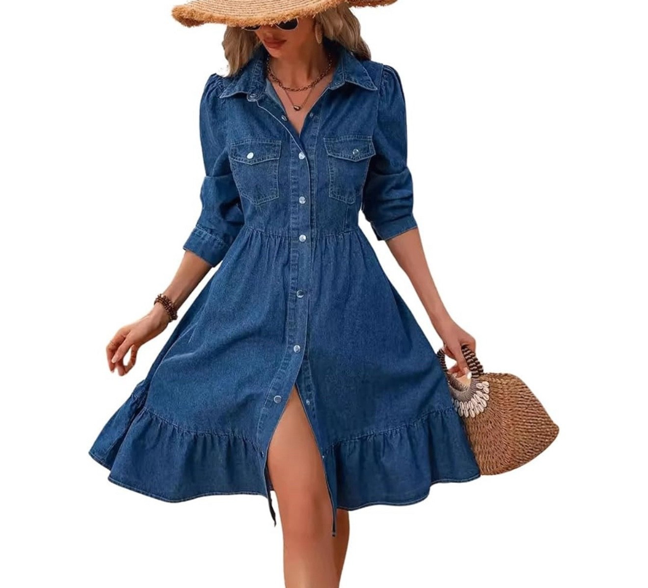 Denim dress is perfect for every occasion

#LTKMidsize #LTKOver40