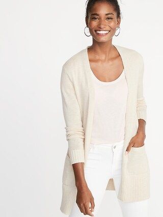 Open-Front Long-Line Sweater for Women | Old Navy (US)