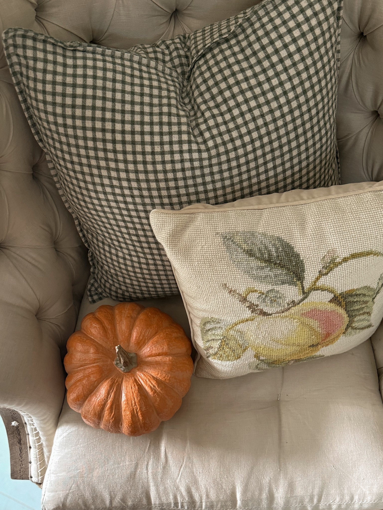 Cozy realistic faux pumpkin 🎃 

#LTKHome #LTKSaleAlert #LTKSeasonal