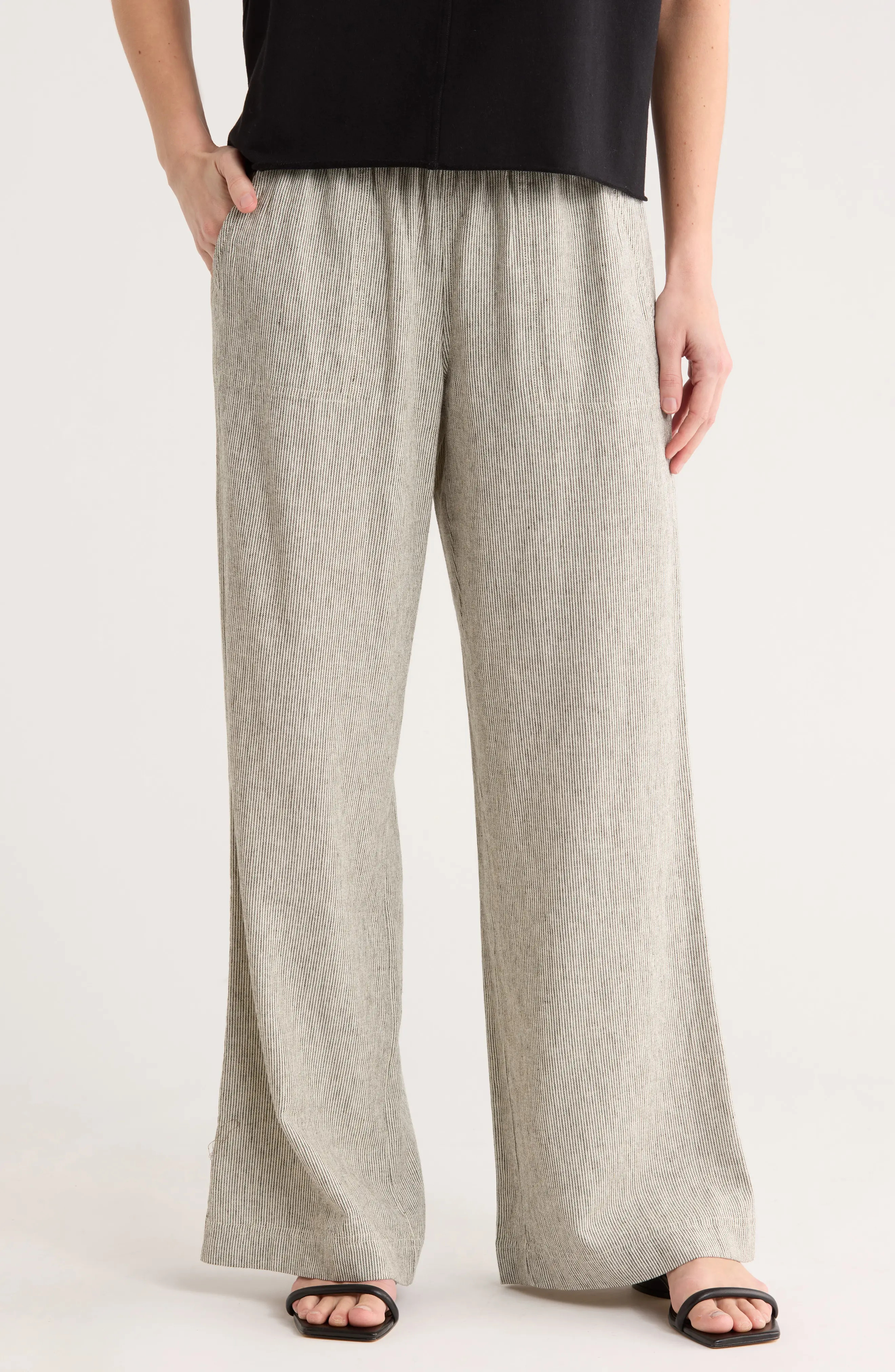 Yarn Dye Linen Blend Pants (Women) | Nordstromrack | Nordstrom Rack