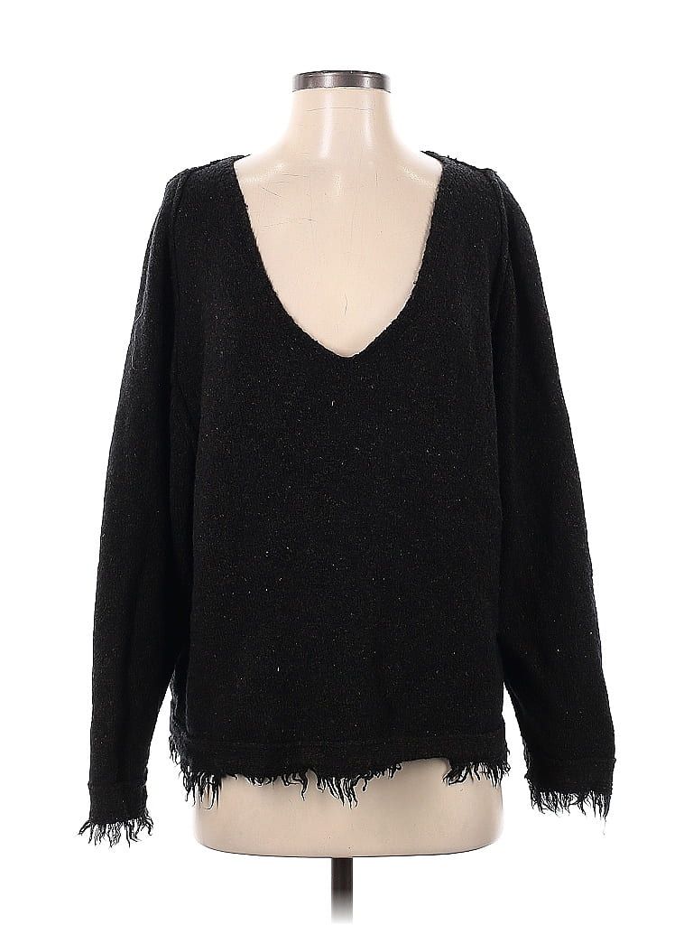 Free People Polka Dots Black Pullover Sweater Size XS - 71% off | thredUP