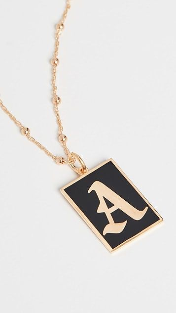 Gothic Initial Necklace | Shopbop