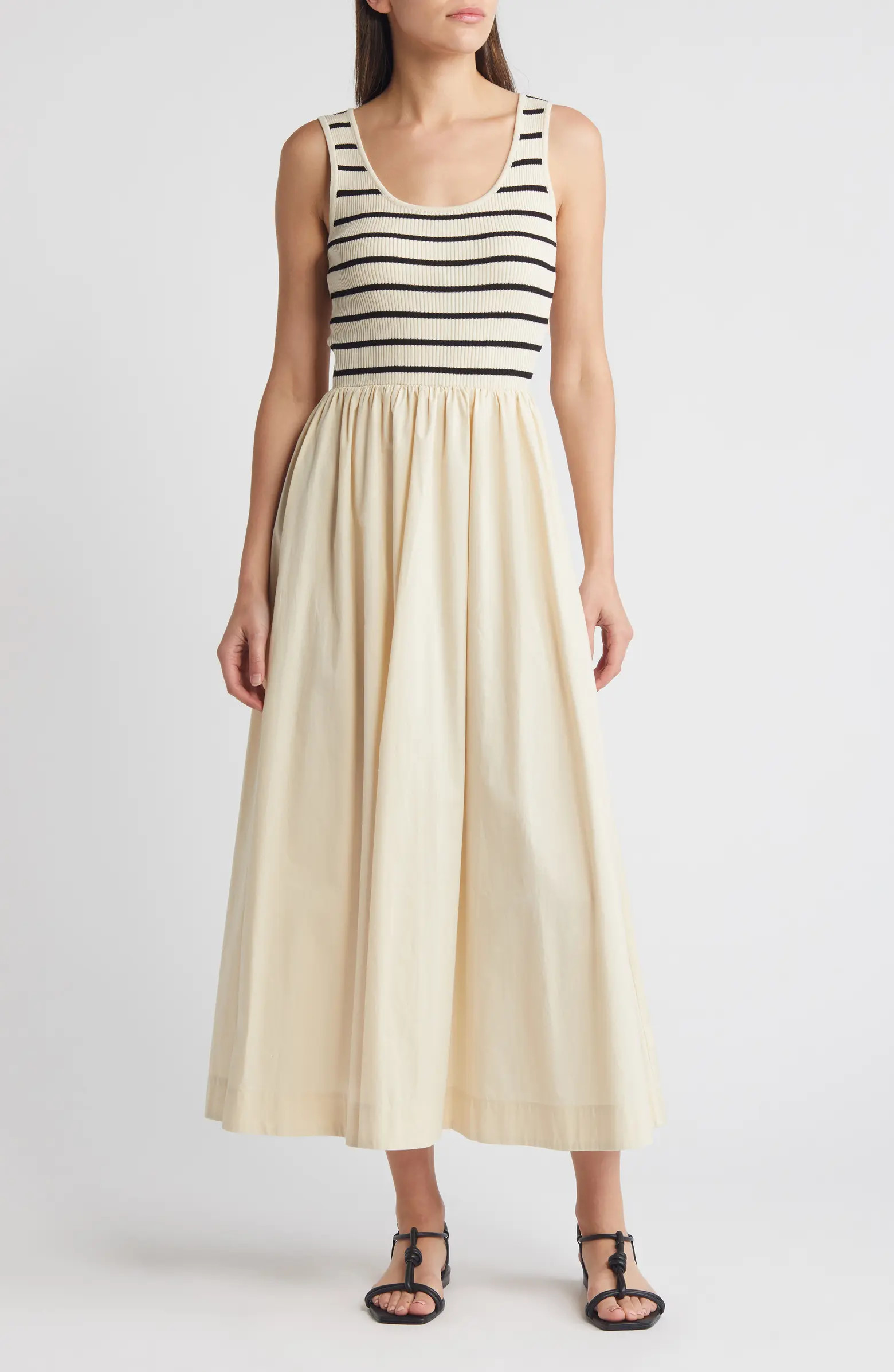 Ribbed Bodice Maxi Dress | Nordstrom