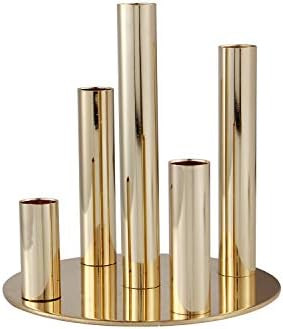 Vincidern 5-Candle Metal Candelabra Candlestick Holders Centerpiece 7 inch Tall Candle Holder for... | Amazon (US)