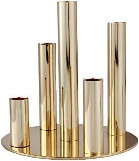 Vincidern 5-Candle Metal Candelabra Candlestick Holders Centerpiece 7 inch Tall Candle Holder for... | Amazon (US)