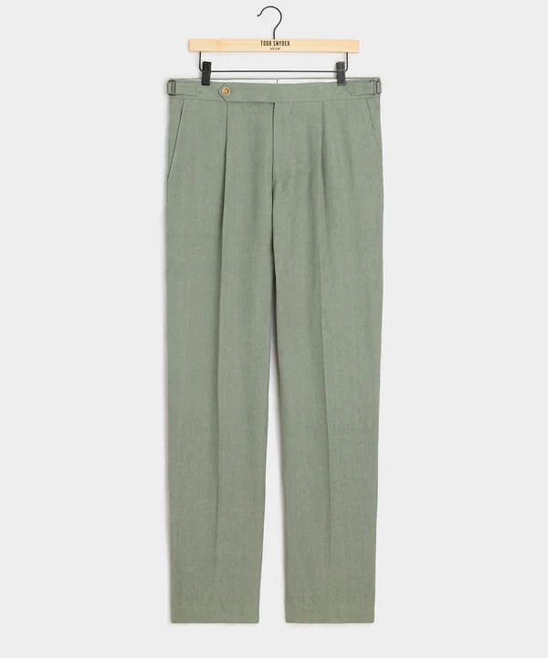 Italian Linen Side Tab Trouser | Todd Snyder