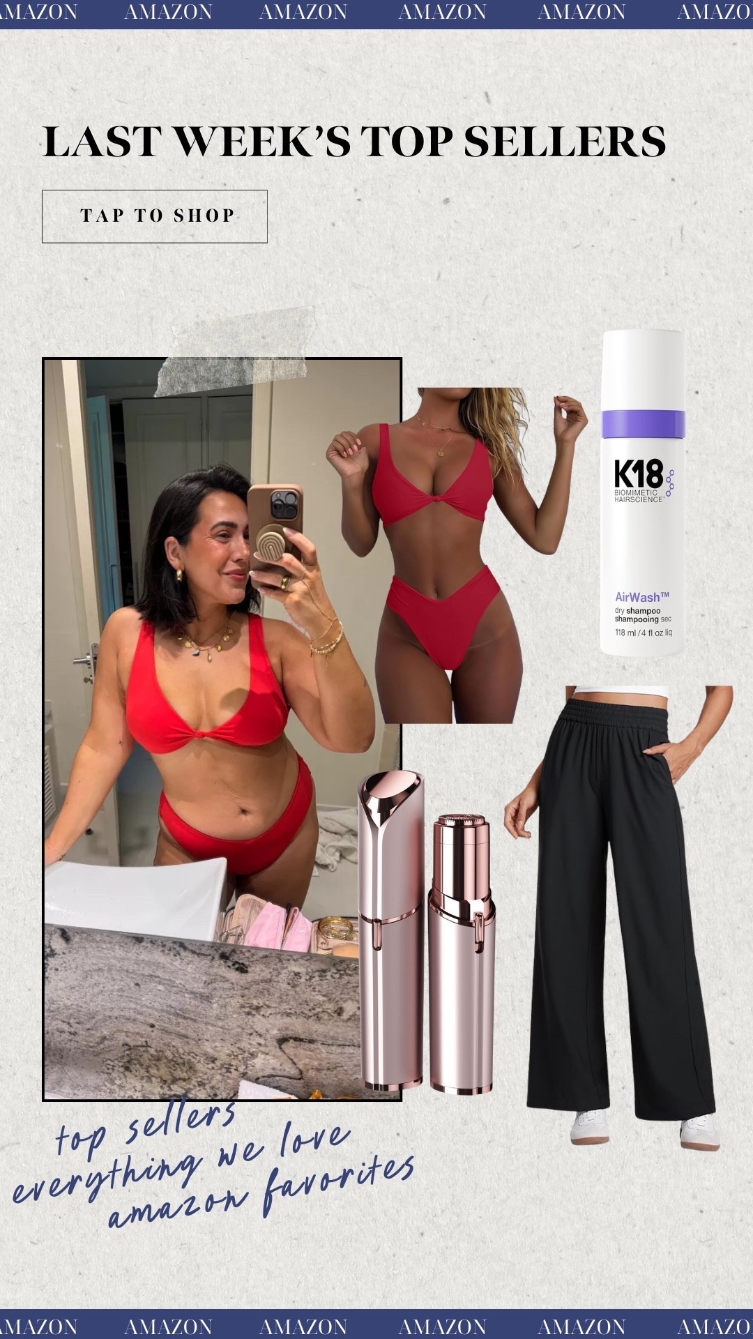 Last weeks top Amazon sellers! The best swimsuit, my favorite dry shampoo, lulu lookalikes, and face shaver! 

#LTKSwim #LTKSeasonal #LTKMidsize