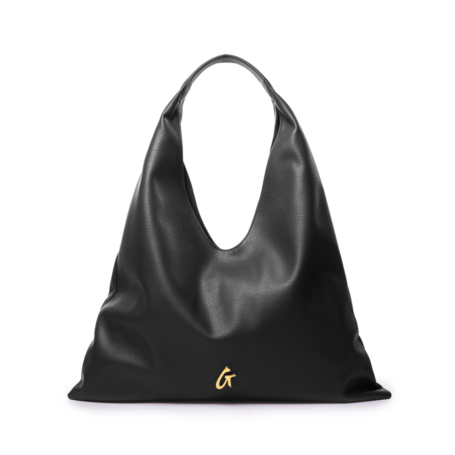 PEBBLE HOBO SHOULDER BAG - BLACK | Glam-Aholic Lifestyle