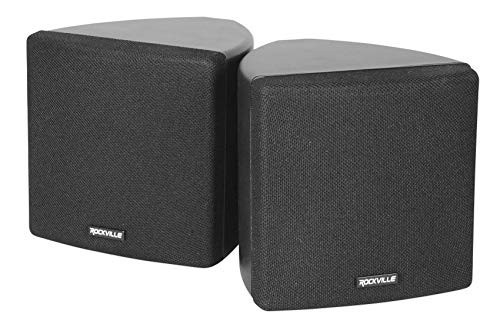 Rockville Cube 70V Black Pair 3.5" Commercial Wall Speakers, Swivel Mount, 70V Tap Settings, Clear Audio, for Restaurants and Offices | Amazon (US)