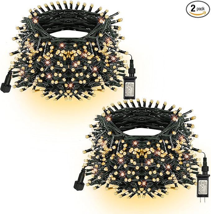 TW SHINE Christmas Lights, 400 LED 132FT Outdoor Christmas Lights Plug in with 8 Modes, Waterproo... | Amazon (US)