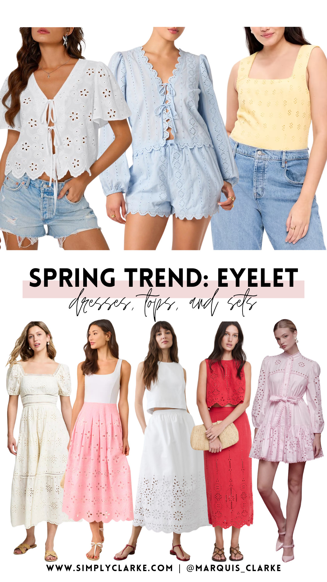 Eyelet details are having a moment! Feminine, lightweight, and perfect for spring. Found the cutest styles all at such good prices!  

 #LTKgrwm #LTKmomlife #LTKSeasonal