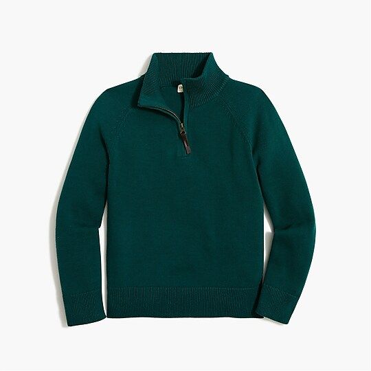Boys' cotton half-zip pullover | J.Crew Factory