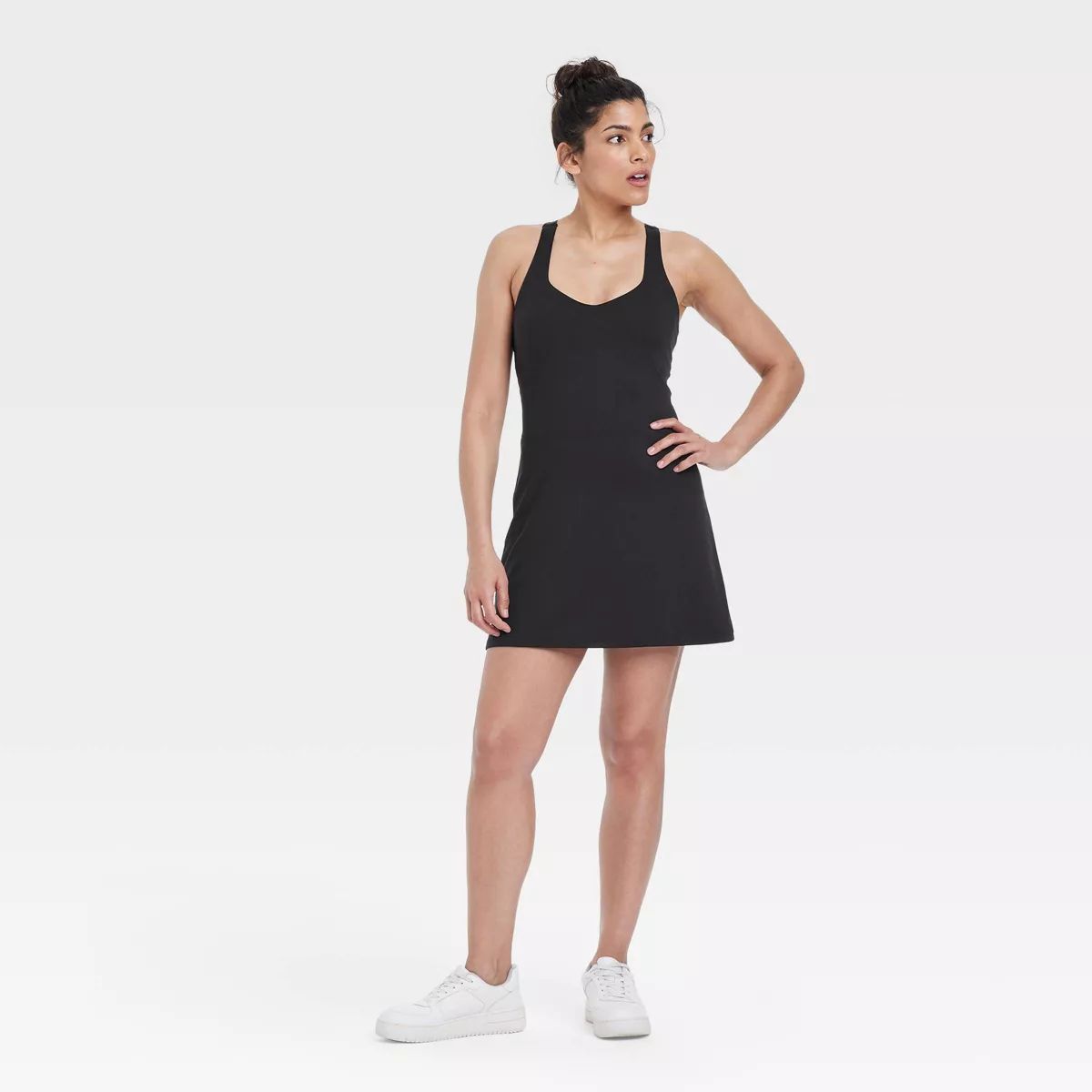 Women's Knit Halter Active Woven Dress - All In Motion™ | Target