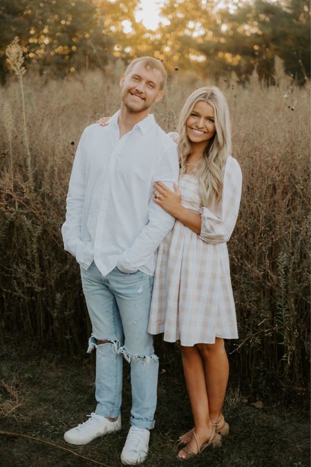 engagement photo outfit inspo, couple photoshoot outfit inspo 

my dress is Abercrombie, but it’s sold out! perfect fall photoshoot outfits!

#LTKunder50 #LTKsalealert #LTKstyletip