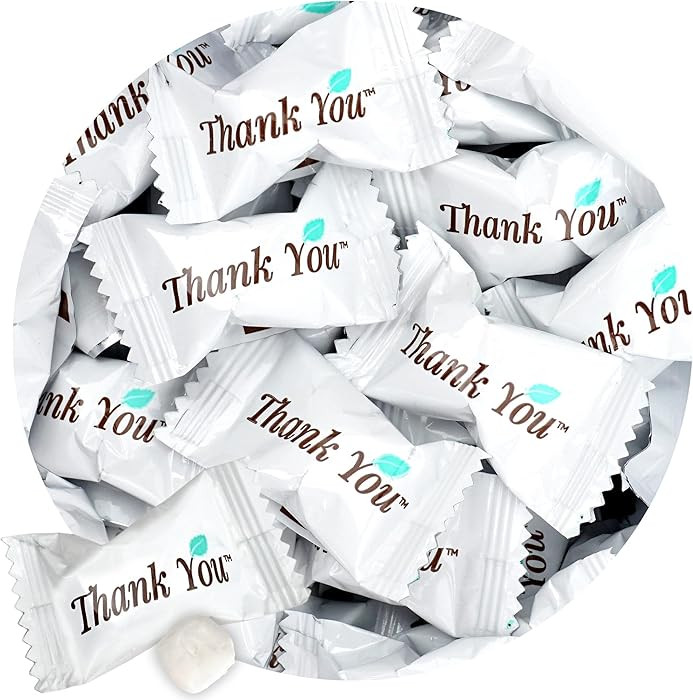 Thank You Candy Buttermints, 1 Pound Mint Bulk Bag, Approximately 125 Pieces, Hospitality Mints, ... | Amazon (US)