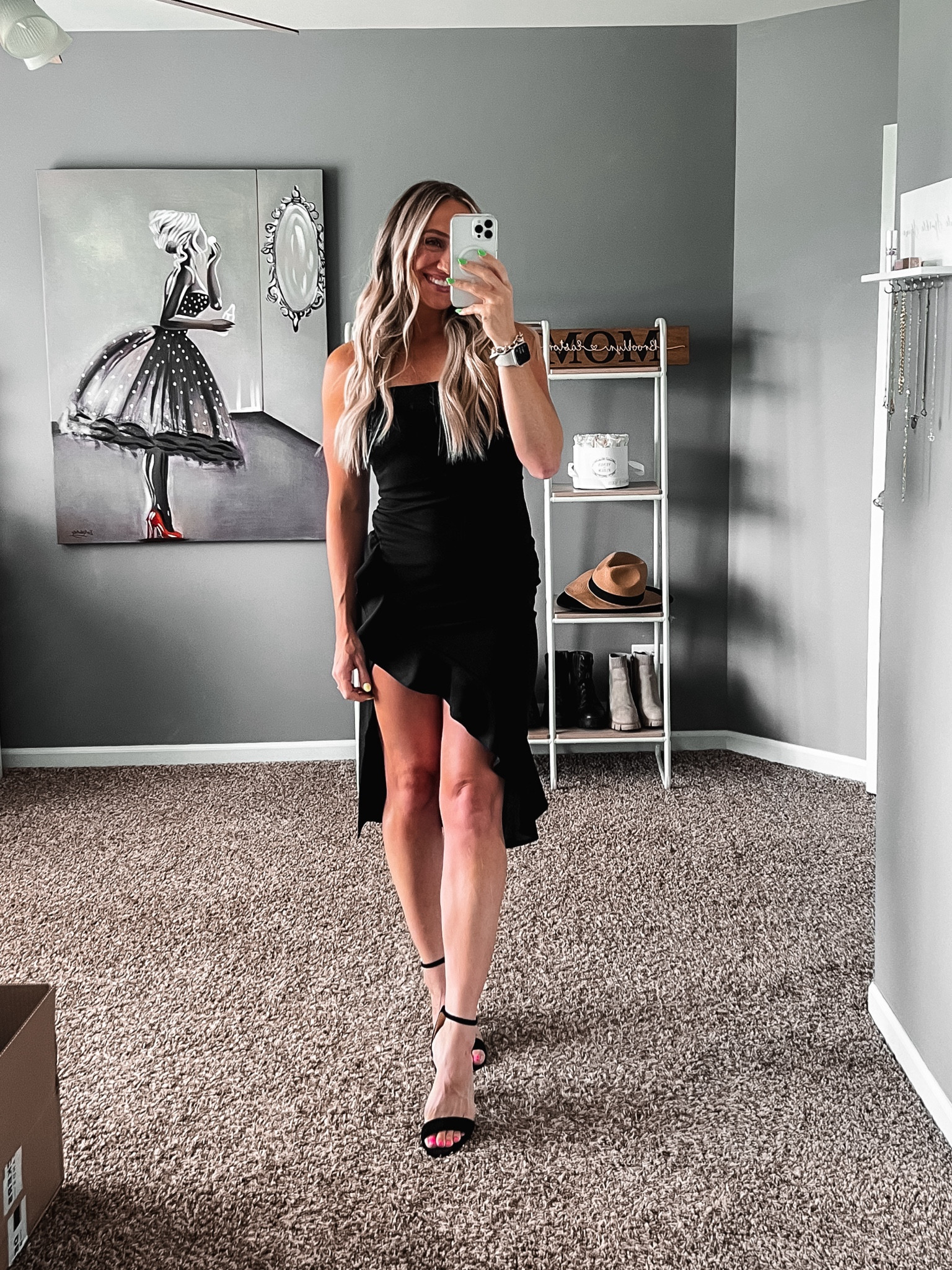 black scarf maxi dress Hadley Cami Scarf Maxi Dress Black main image 1