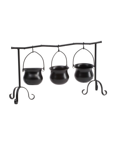 Set Of 3 Iron Caldron Serveware | Halloween | Marshalls | Marshalls