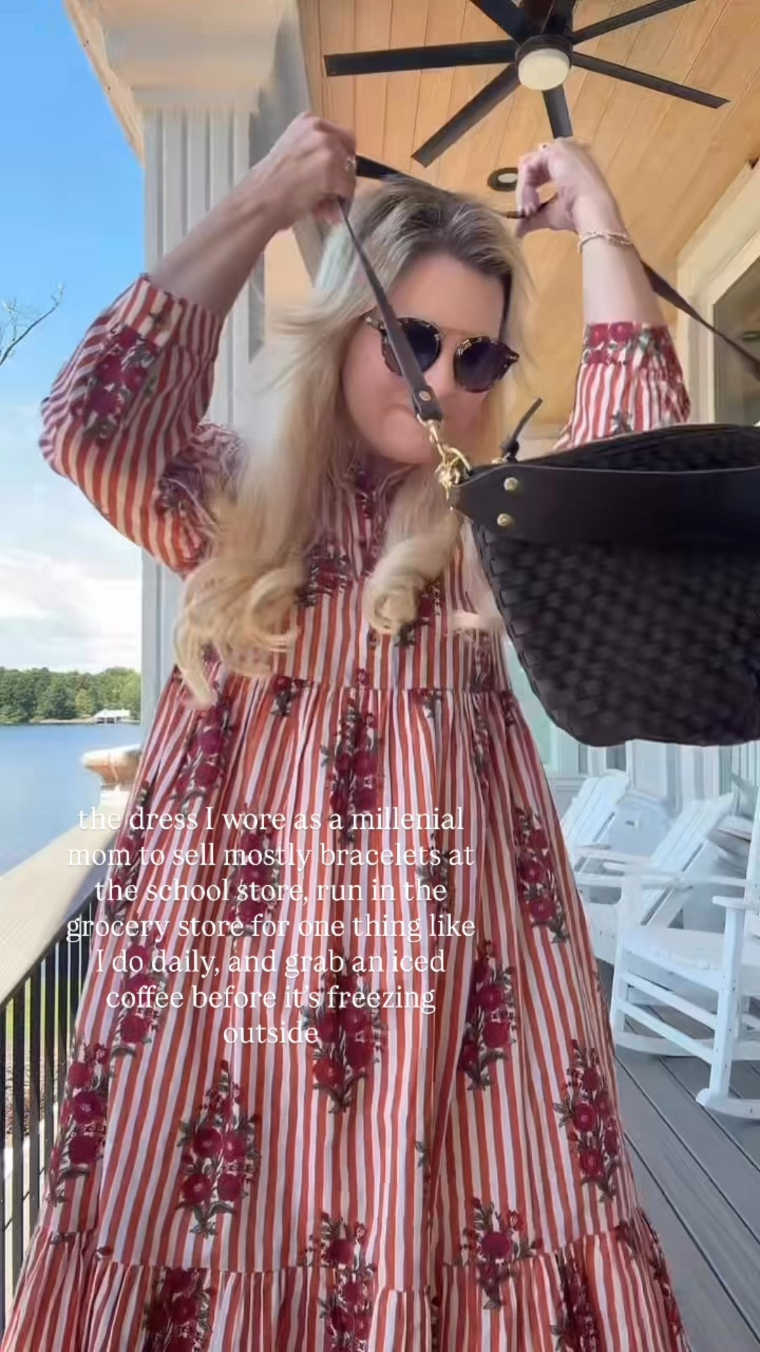 True to size in a medium 
Love the pattern mixing on this dress - the flowers and the stripes, so pretty! It’s 100% organic cotton, so breathable and comfortable and perfect to wear all fall and winter. The print is just beautiful, and love that it’s flowy and has pockets! 

fall outfit, fall style, fall dress, fall dresses with boots #falldresses #fallstyles 

#LTKStyleTip #LTKWorkwear #LTKTravel