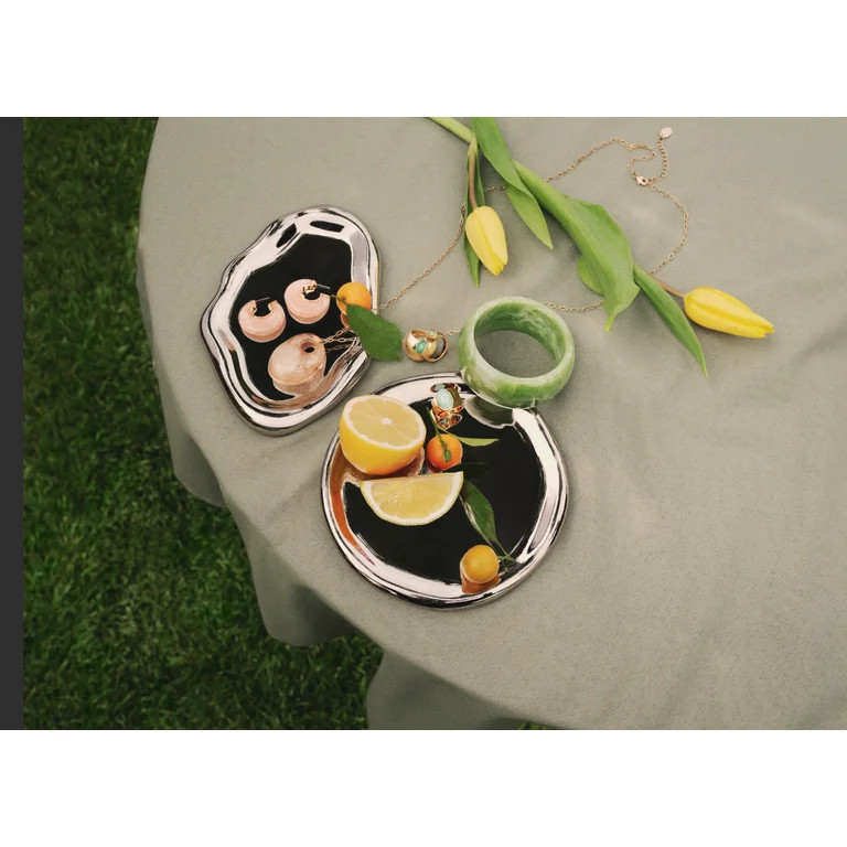 Time and Tru Peach Hoop Statement Earrings | Walmart (US)