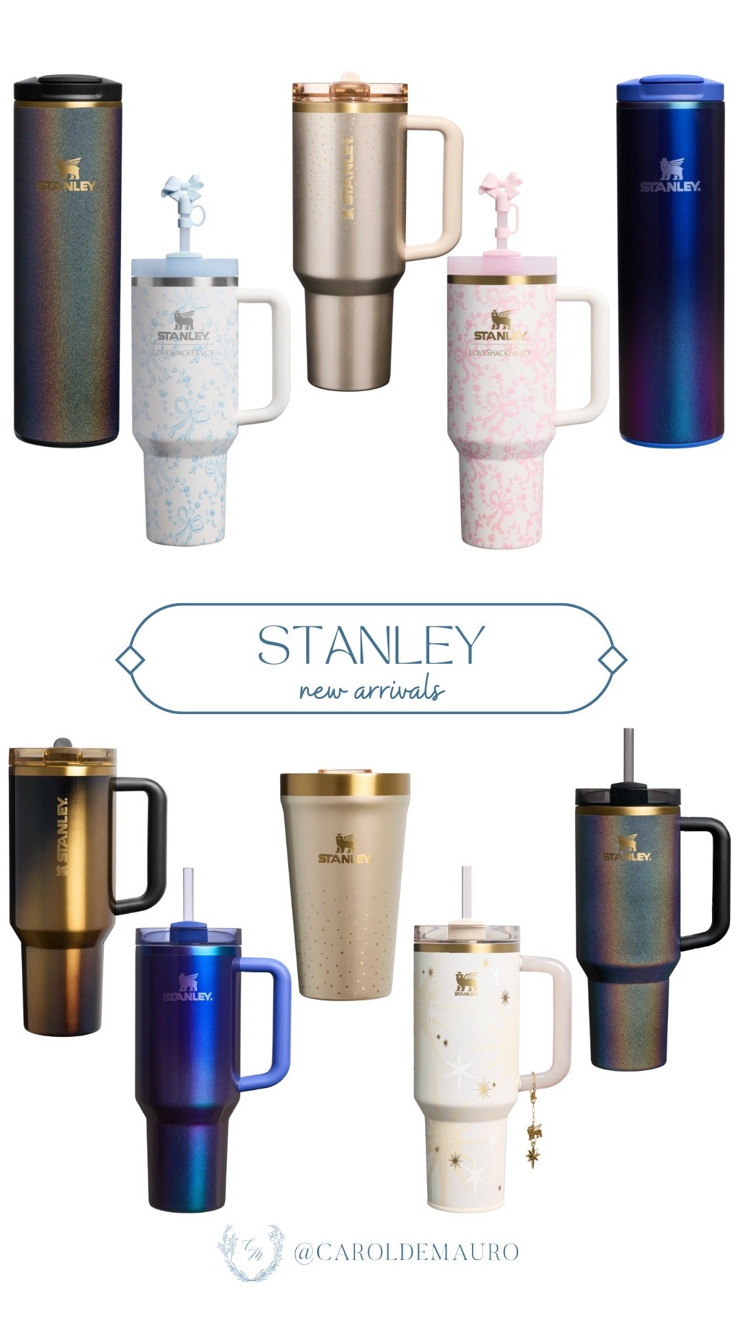 RUN! The Stanley new arrivals are here! Here are the limited-edition drops you’ve been waiting for. From celestial charms to the viral bow toppers, these won’t stay on the shelves for long.

new arrivals, holiday gifting, stay hydrated, water tumbler, stocking stuffers, everyday musthaves, winter wellness, gifts for her, loveshackfancy, dream weaver collection, holiday collection

#LTKGiftGuide #LTKSeasonal #LTKHoliday