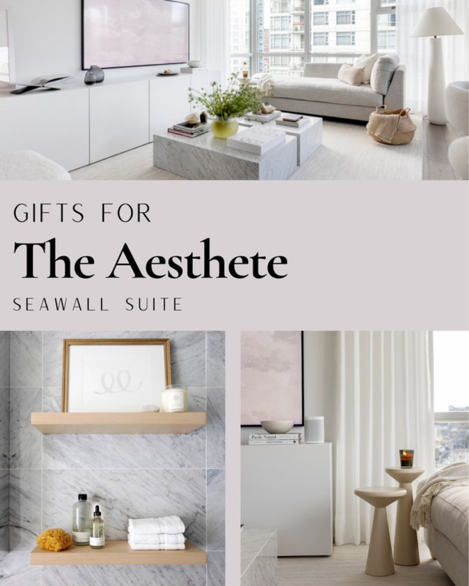 For the Aesthete in your gifting circle who breathes self care, balance, and ritual. My favourite gifts inspired by the spa like mood at the Seawall Suit. 

#ByMeganBaker

#LTKGiftGuide #LTKhome #LTKSeasonal