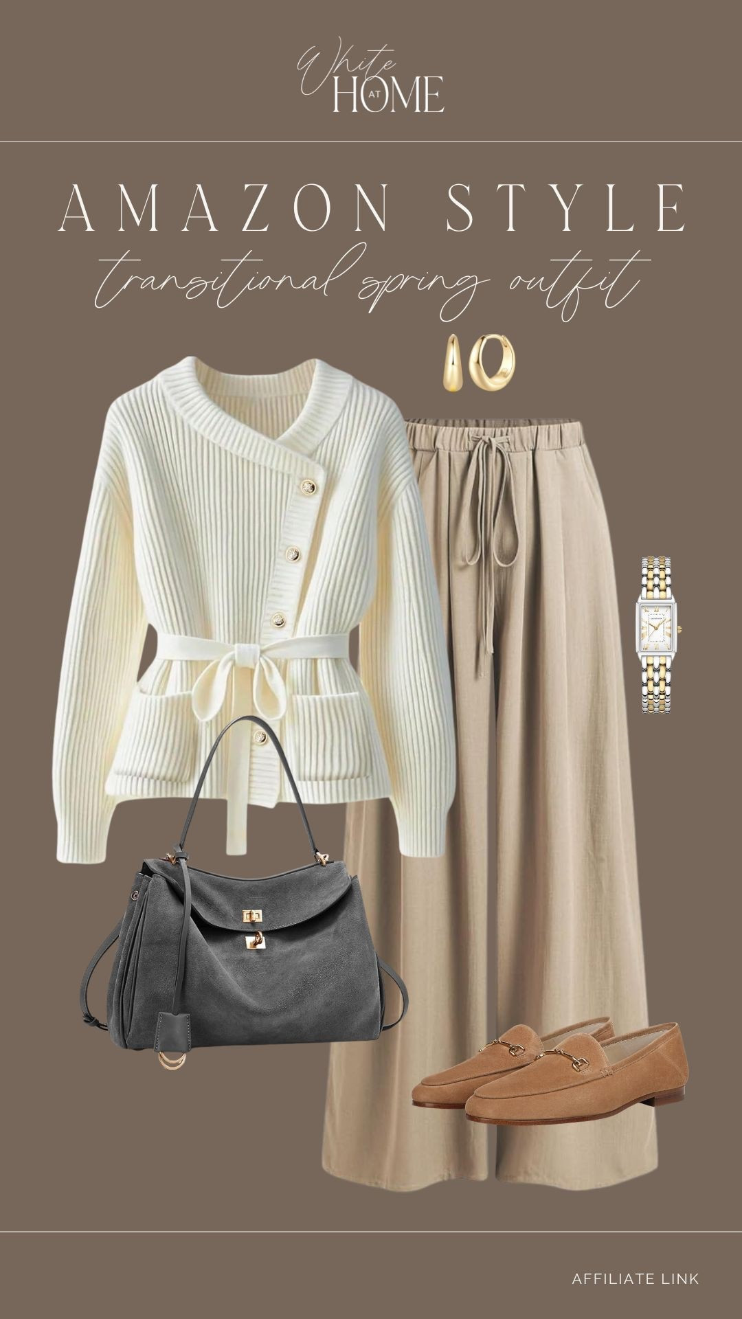 The cutest transitional outfit into spring! Still very warm and elevated, while being comfortable and cozy. I love these light neutrals and this blue/grey accent! 

#LTKootd #LTKgrwm