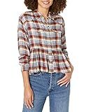 Lucky Brand Women's Plaid Western Babydoll Shirt | Amazon (US)