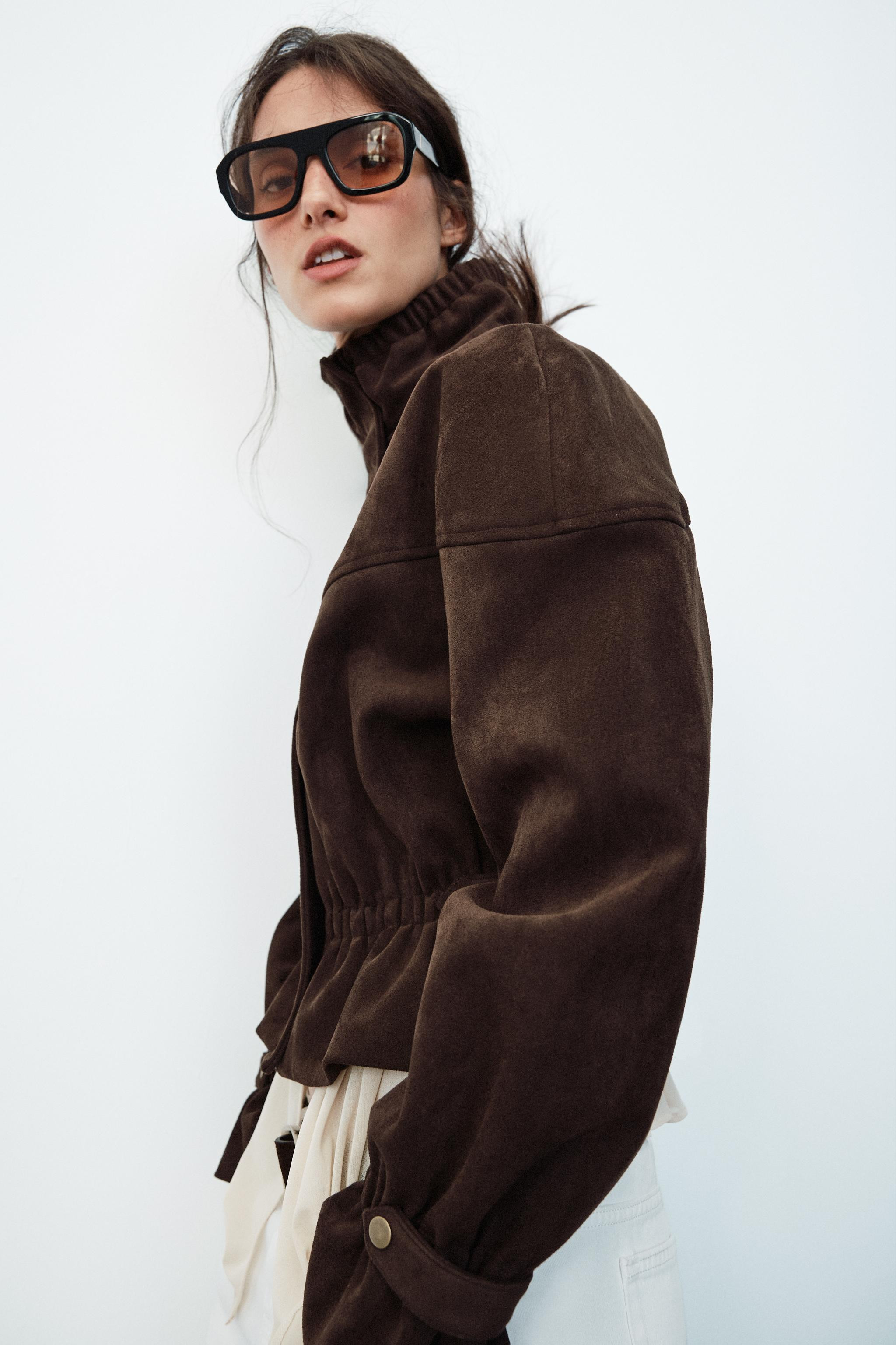 FAUX SUEDE JACKET | Zara UK