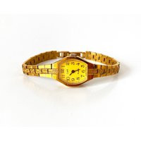 Vintage Gold Women's Watches With Black Face. Timeless Elegance. Retro Chic. Charm Women. Watches For Watch | Etsy (UK)